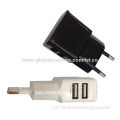 USB Wall Charger with Input Range of 100-240V